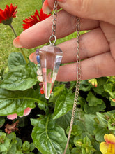 Load image into Gallery viewer, Chakra on Quartz Pendulum Healing Tool
