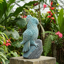 Load image into Gallery viewer, Trolleite Blue Parrot Bird Carving
