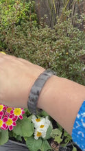 Load and play video in Gallery viewer, Black Tourmaline in Quartz Bracelet
