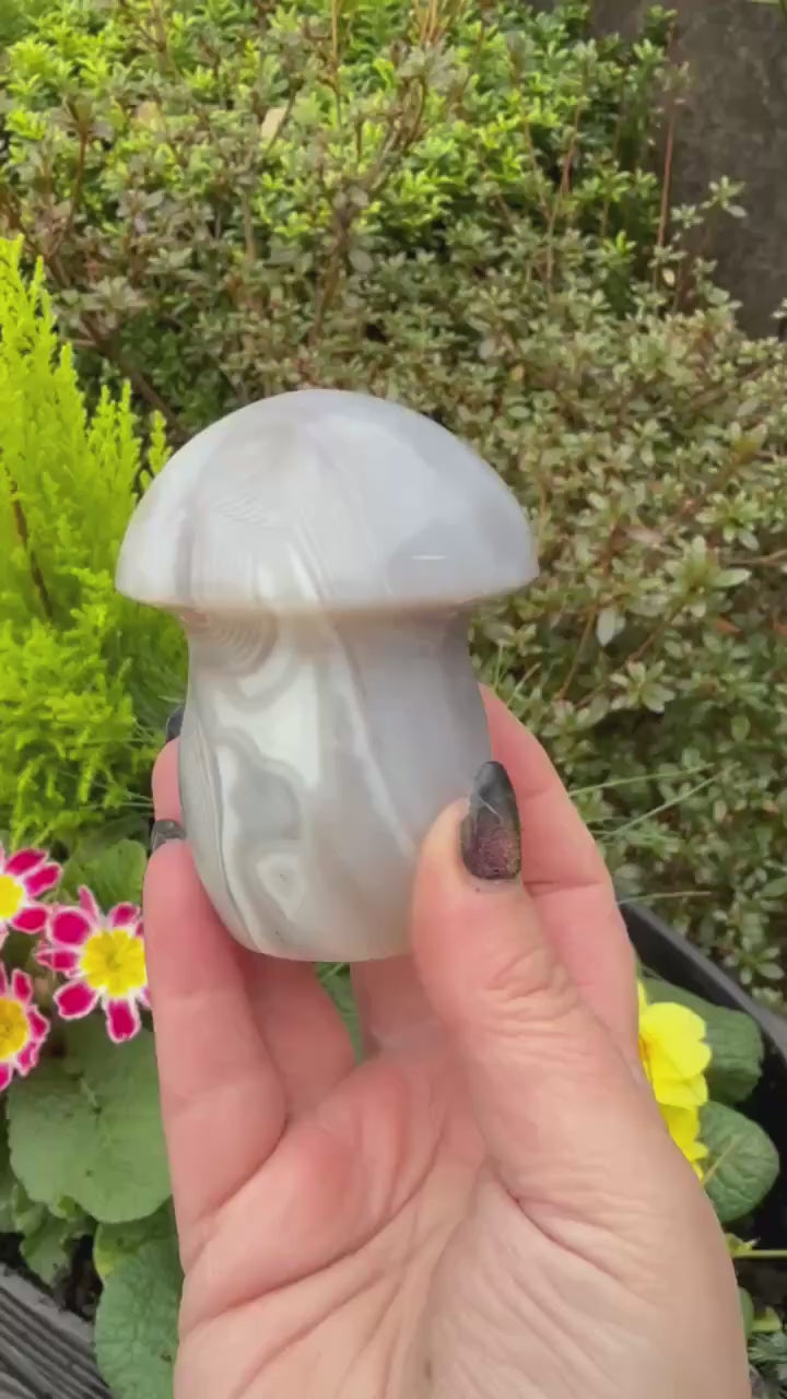 Agate Gemstone Mushroom