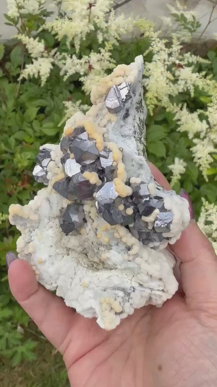 SPEC001857 Galena, Calcite and Pyrite Specimen