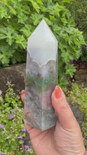 Load and play video in Gallery viewer, Quality Moss Agate Tower
