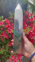 Load and play video in Gallery viewer, Quality Moss Agate Tower
