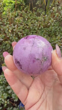 Load and play video in Gallery viewer, Stichite Sphere 5.1cm Dia
