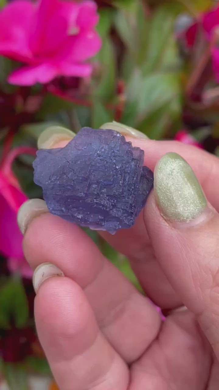 Rare Blue Fluorite Specimen from wutong mine Guangxi
