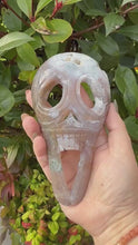 Load and play video in Gallery viewer, Moss Agate Scream Mask Carving
