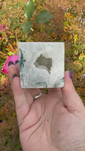 Load and play video in Gallery viewer, Moss Agate Cube

