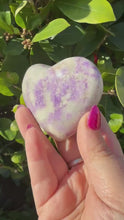 Load and play video in Gallery viewer, UV Reactive Hackmanite Heart Carving
