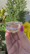 Load and play video in Gallery viewer, Glass Cube Glass Sphere Stand
