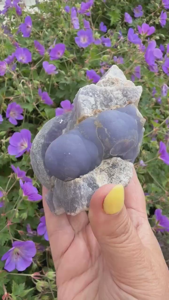 Large Rare Purple Botryoidal Stalactite Fluorite from Jiangxi