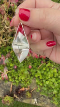 Load and play video in Gallery viewer, Silver Double Terminated Diamond Quartz Pendant
