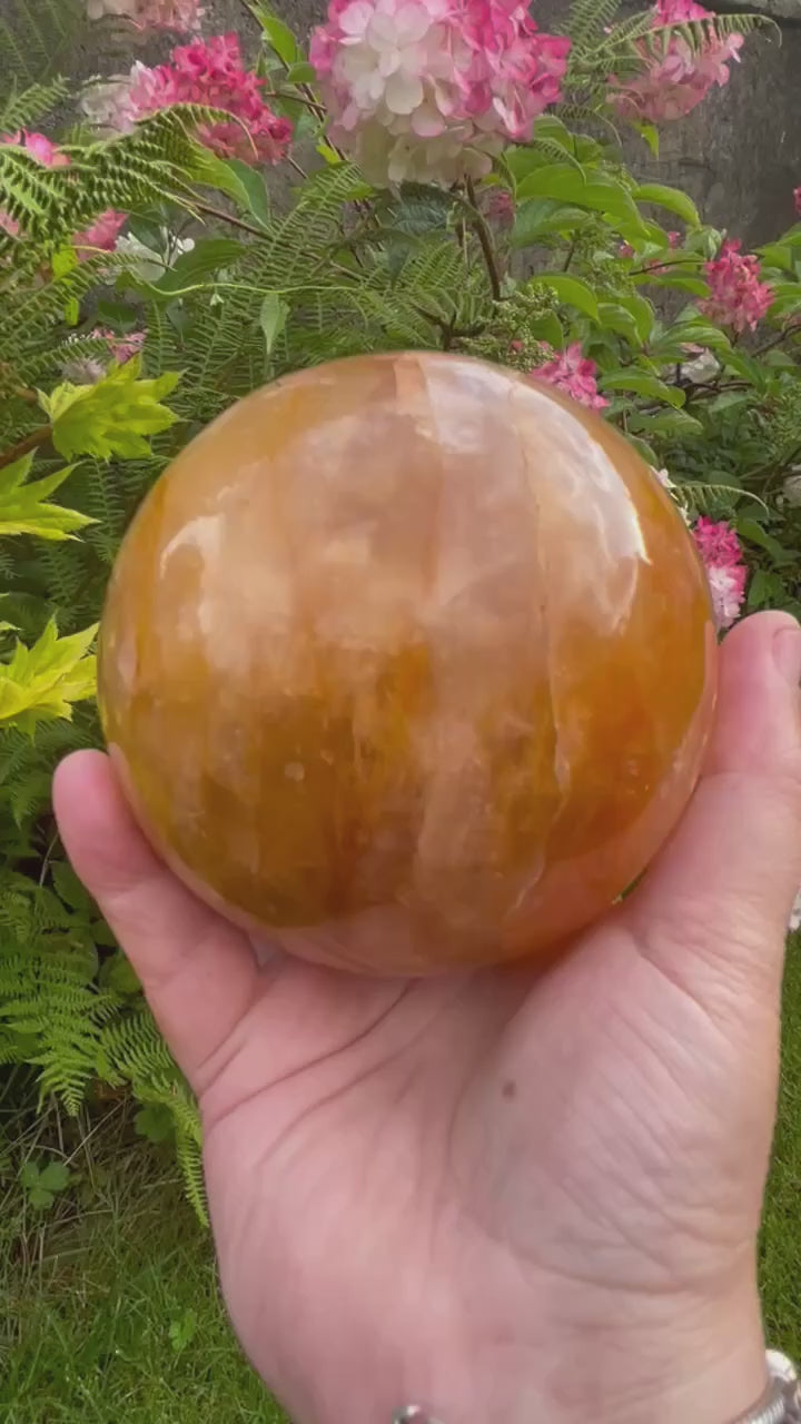 Golden Healer Quartz Sphere