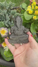 Load and play video in Gallery viewer, Gold Sheen Obsidian Ganesh Carving
