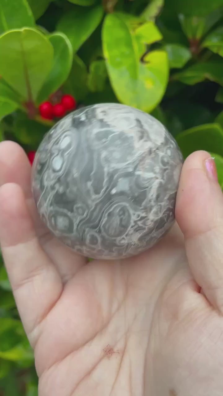 Map Agate Sphere