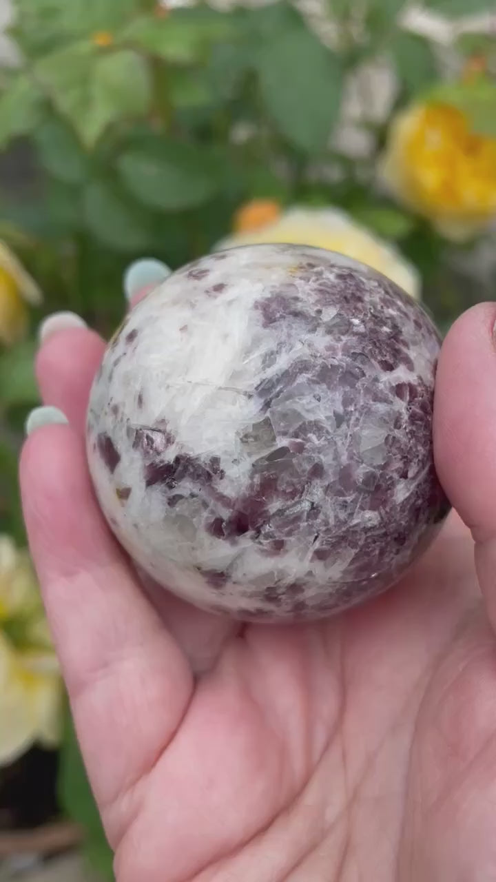 Lepidolite with Mica Sphere