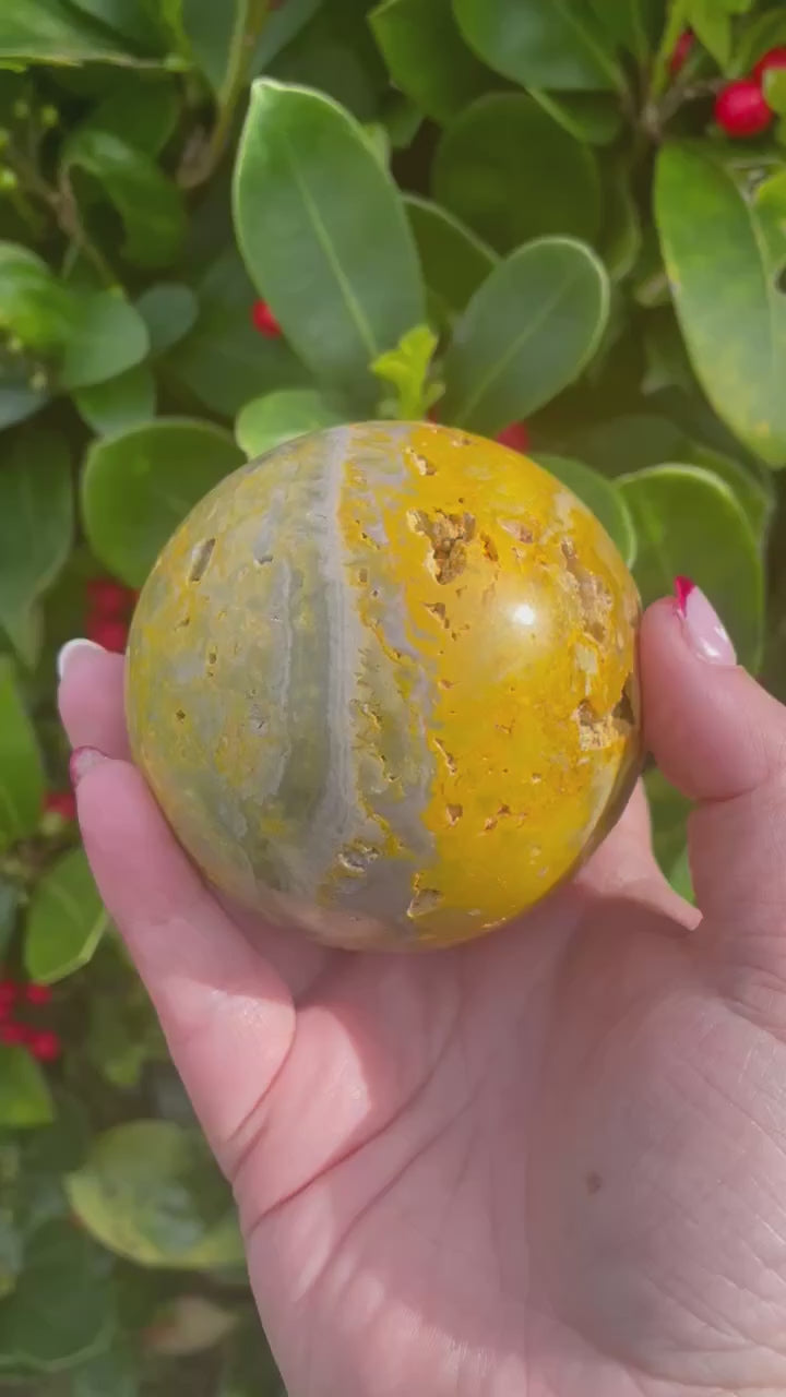 Bumblebee Jasper Sphere