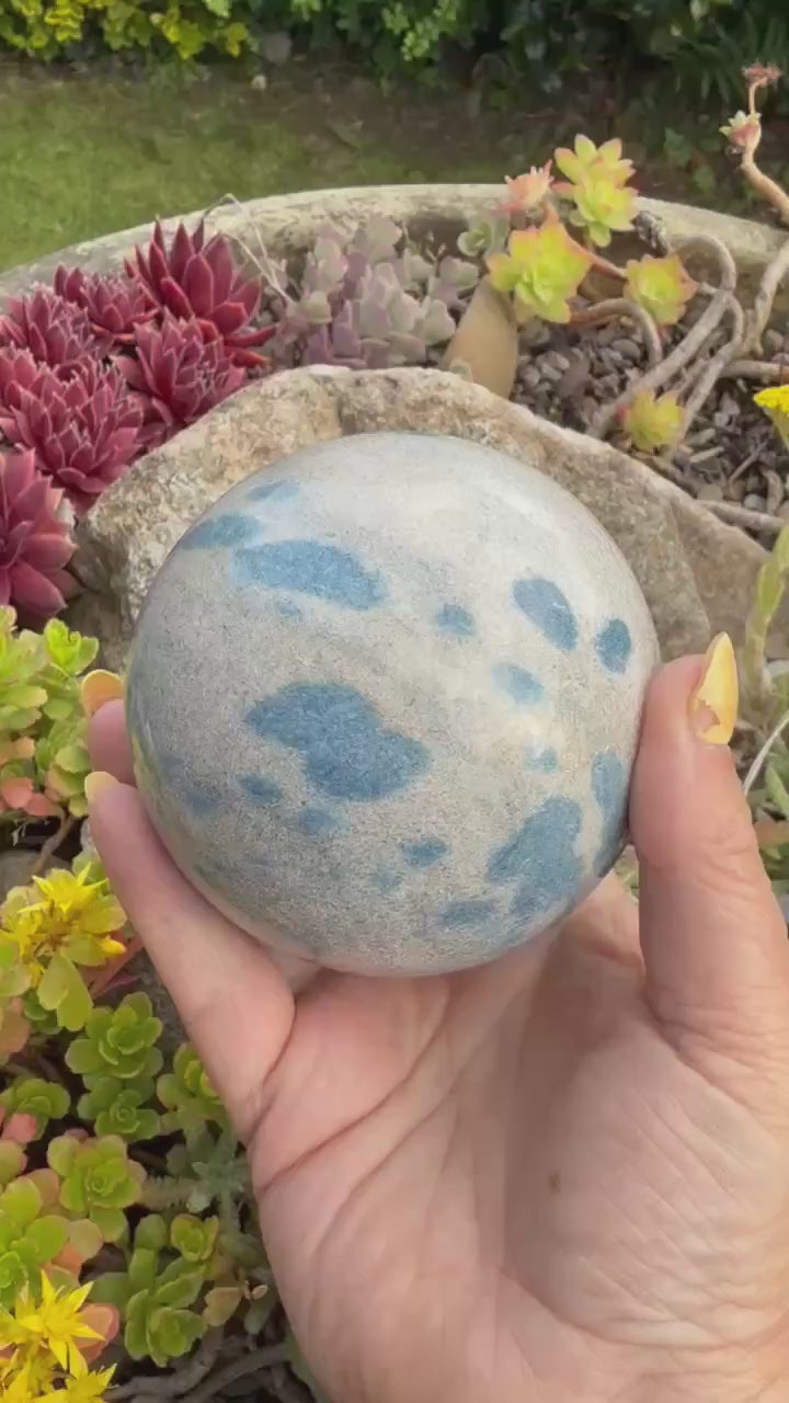 Large Apatite in Clevelandite Sphere 7.25cm Diameter