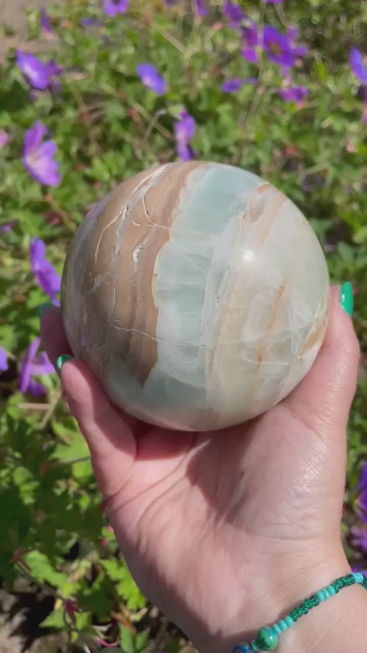 Large Caribbean Calcite Sphere