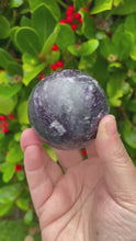 Load and play video in Gallery viewer, Fluorite and Quartz Sphere
