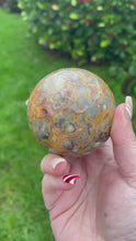 Load and play video in Gallery viewer, Crazy Lace Agate Sphere
