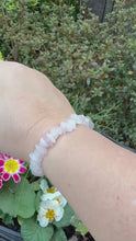 Load and play video in Gallery viewer, Rose Quartz Chip Bracelet
