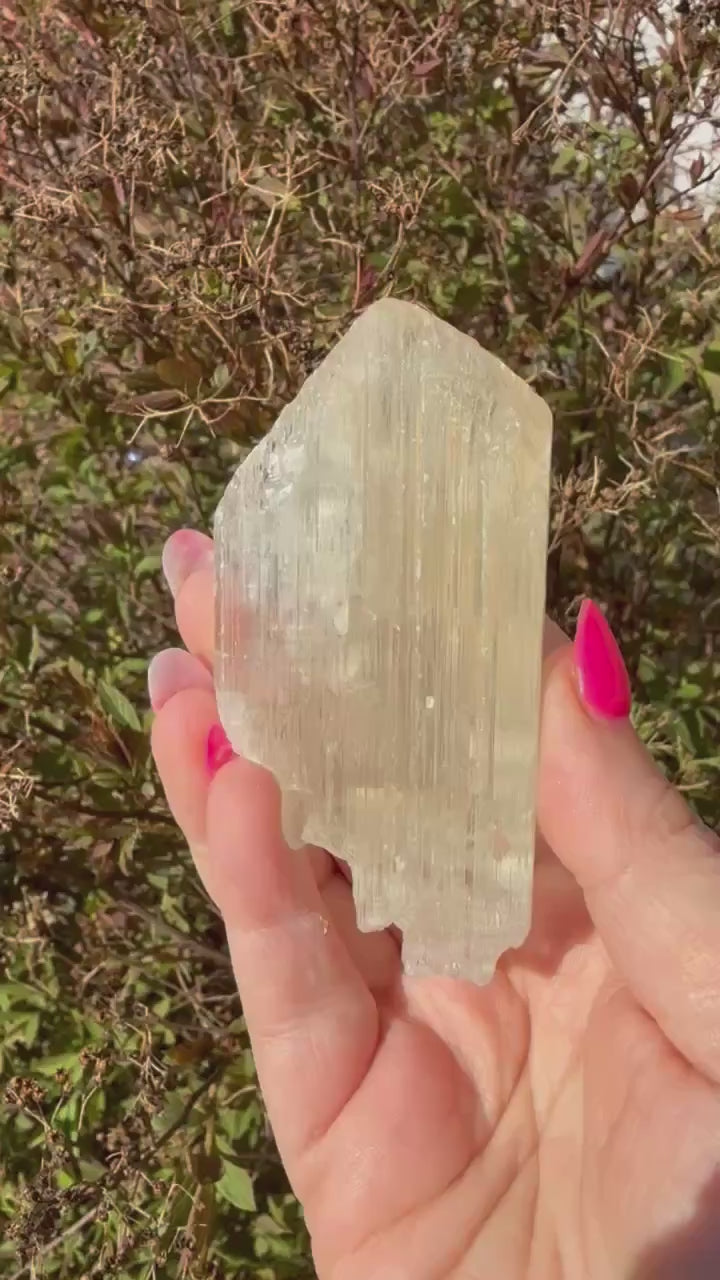 Large UV Reactive Clear Spodumene Specimen