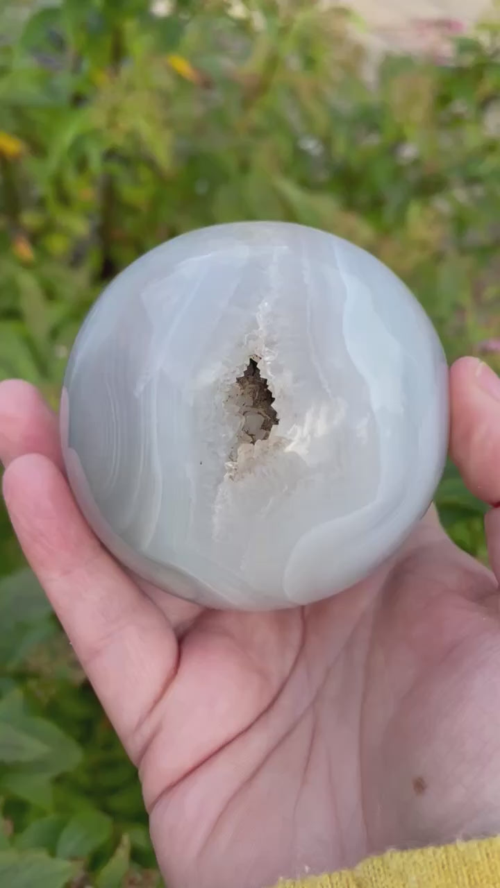 Dendritic Agate Sphere