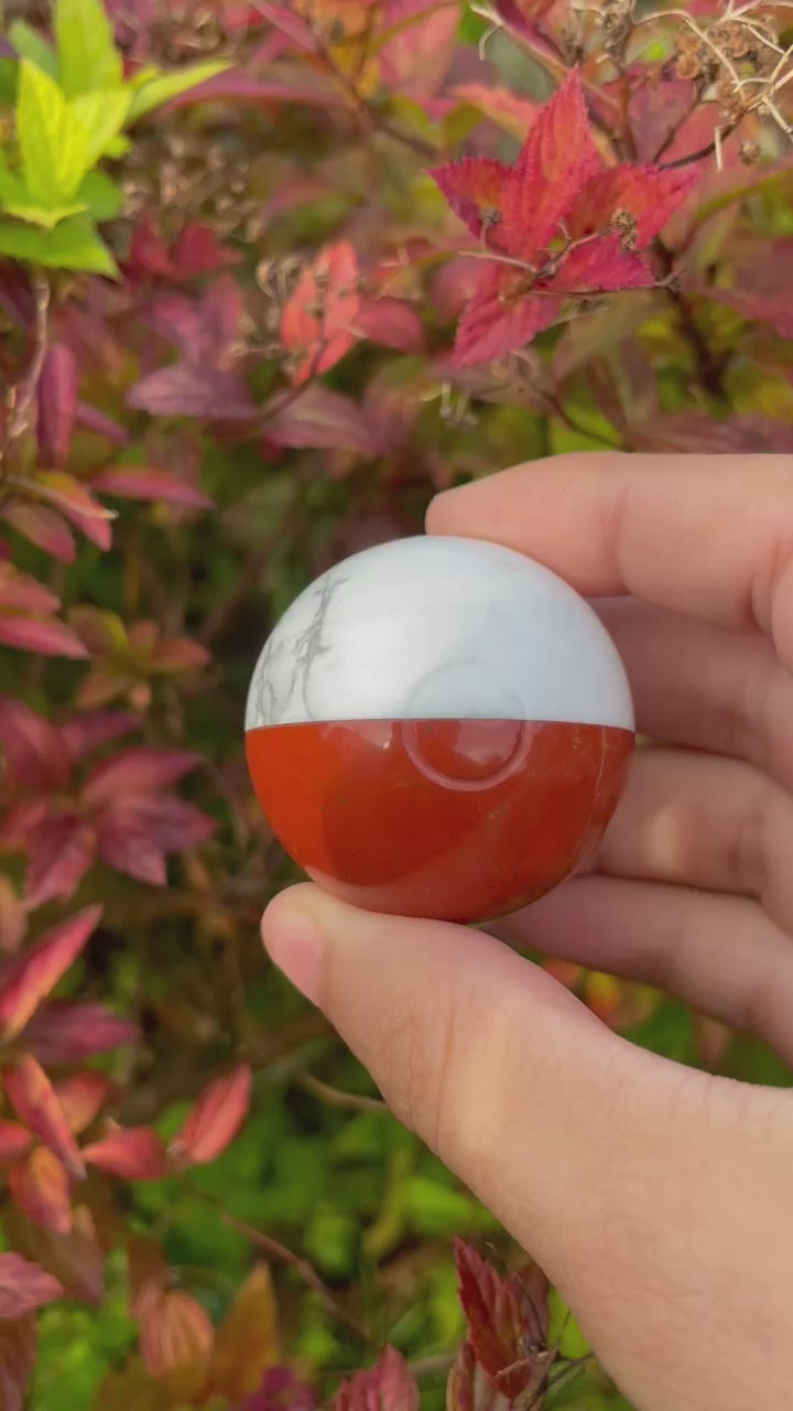 Howlite and Jasper Pokemon Ball