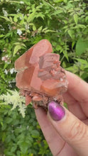 Load and play video in Gallery viewer, Rare Red Diamond Calcite Specimen with Rainbows from Hubei
