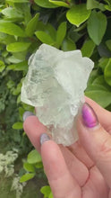 Load and play video in Gallery viewer, Uv Reactive Clear Green Cubic Fluorite Specimen from Hunan
