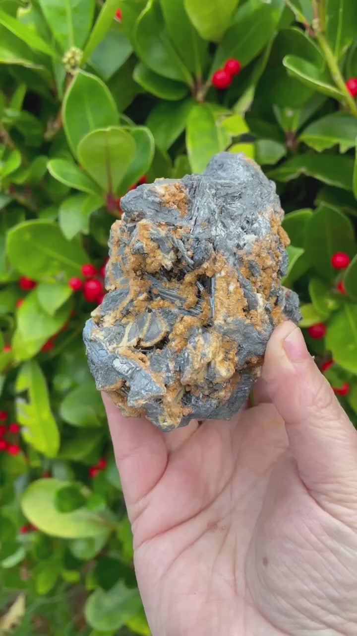 Stibnite Crystal Specimen