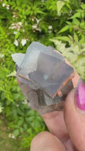 Load and play video in Gallery viewer, UV Reactive Blue Fluorite Specimen with Zoning from Baluchistan
