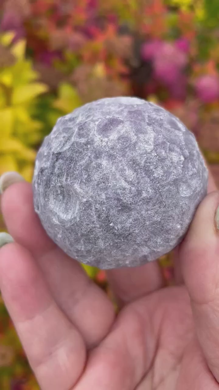 Unpolished Amethyst Planet Sphere