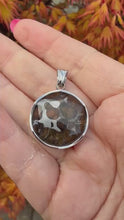 Load and play video in Gallery viewer, Pallasite Meteorite Star of David Hexagram Pendant
