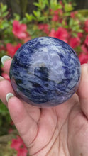 Load and play video in Gallery viewer, Sodalite and Hematite Sphere
