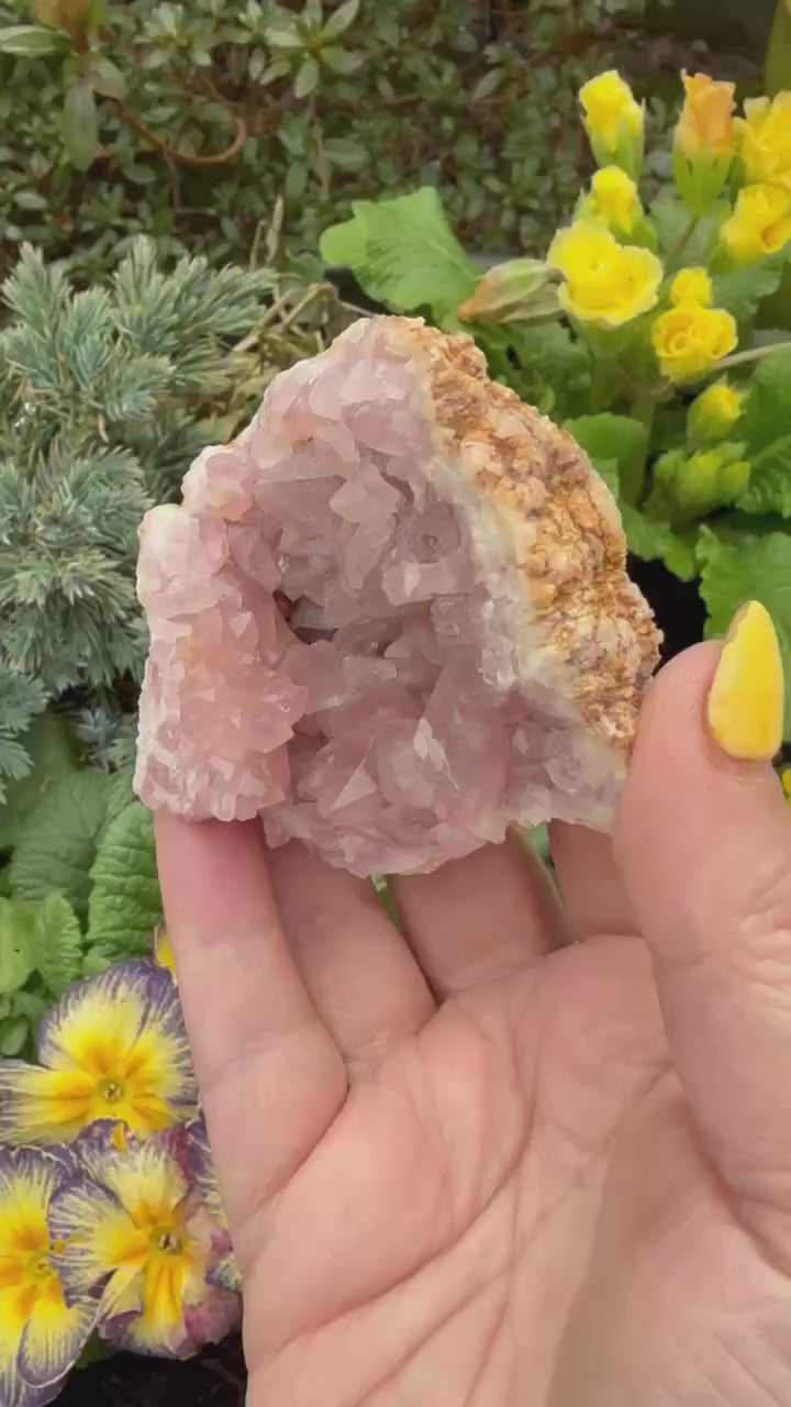 Pink Amethyst Geode Specimen from Patagonia