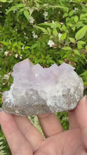 Load and play video in Gallery viewer, Clear Lavender Fluorite Specimen from Morocco
