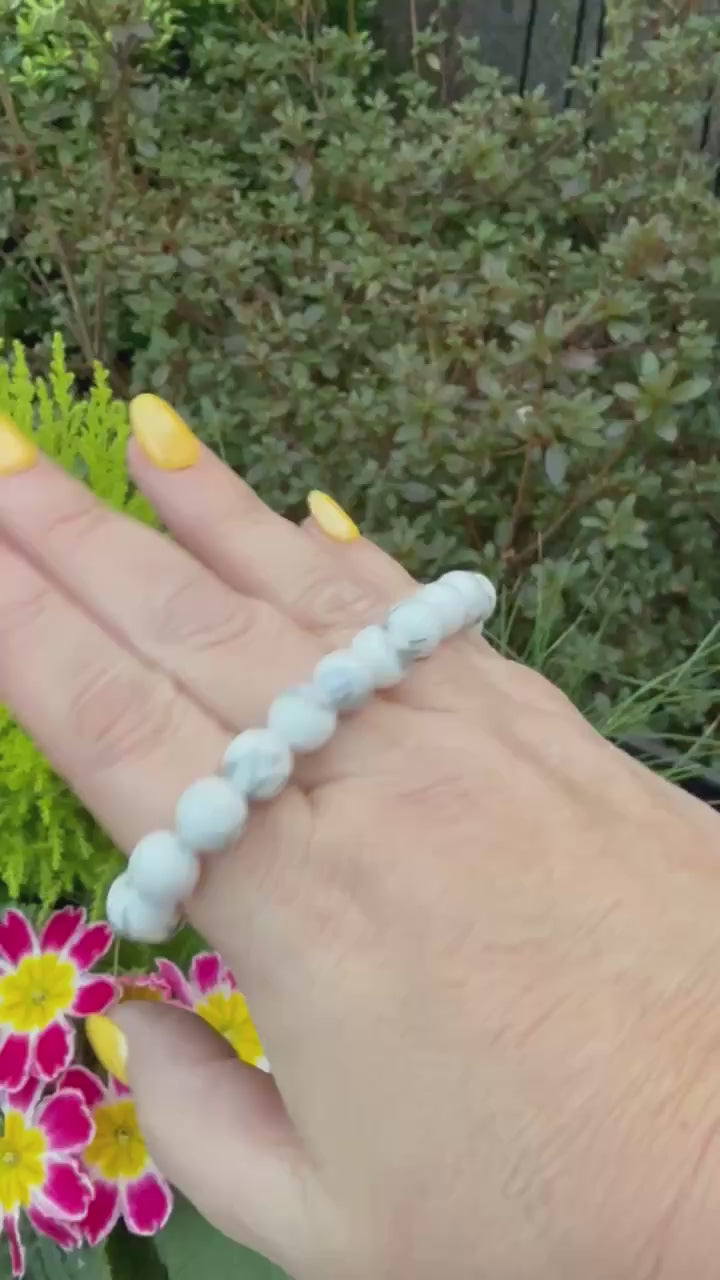 Howlite Bracelet 8mm Beads