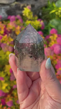 Load and play video in Gallery viewer, Garden Quartz Lodolite Thousand Layer Point
