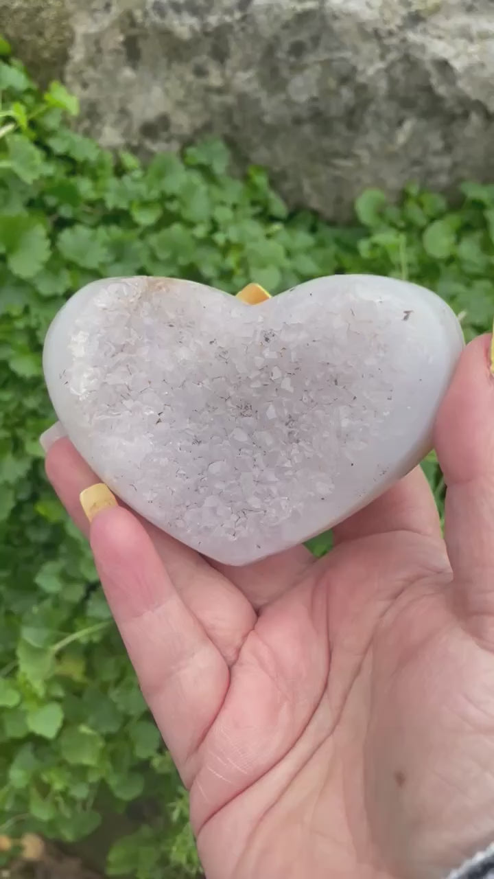 Quartz and Agate Heart