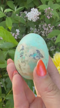 Load and play video in Gallery viewer, Natural Turquoise Egg Carving From Peru
