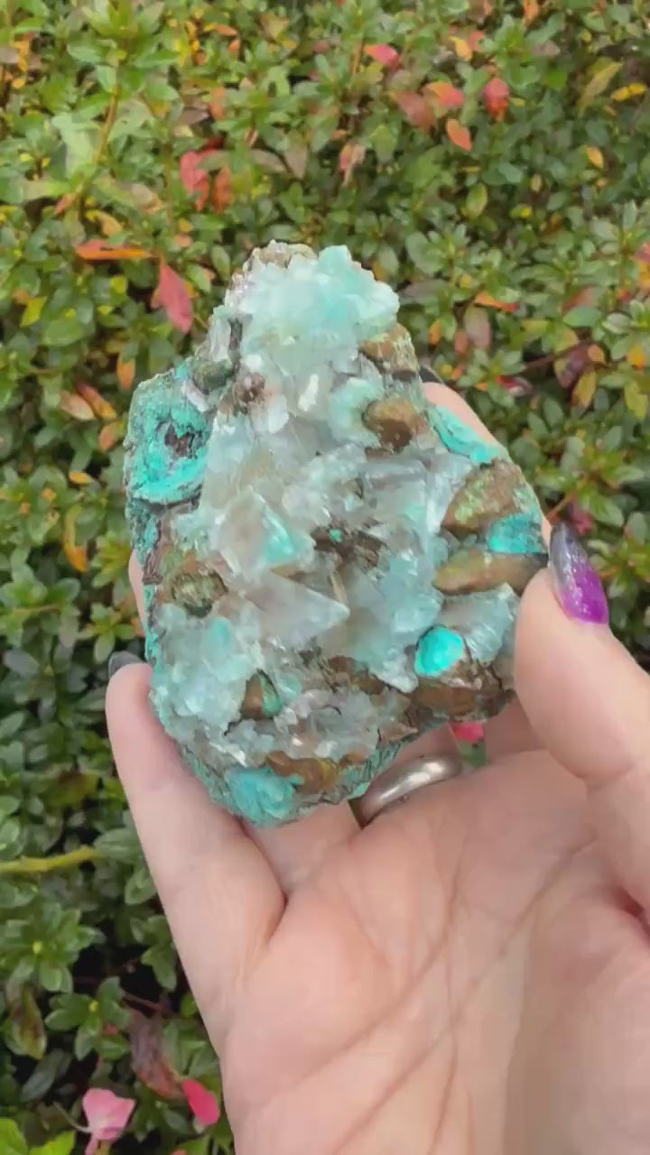 Large Gibbsite on Selenite Specimen
