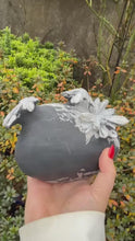 Load and play video in Gallery viewer, Freestanding Chrysanthemum Stone Carving
