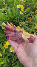 Load and play video in Gallery viewer, Mookaite Carved Dragon Head
