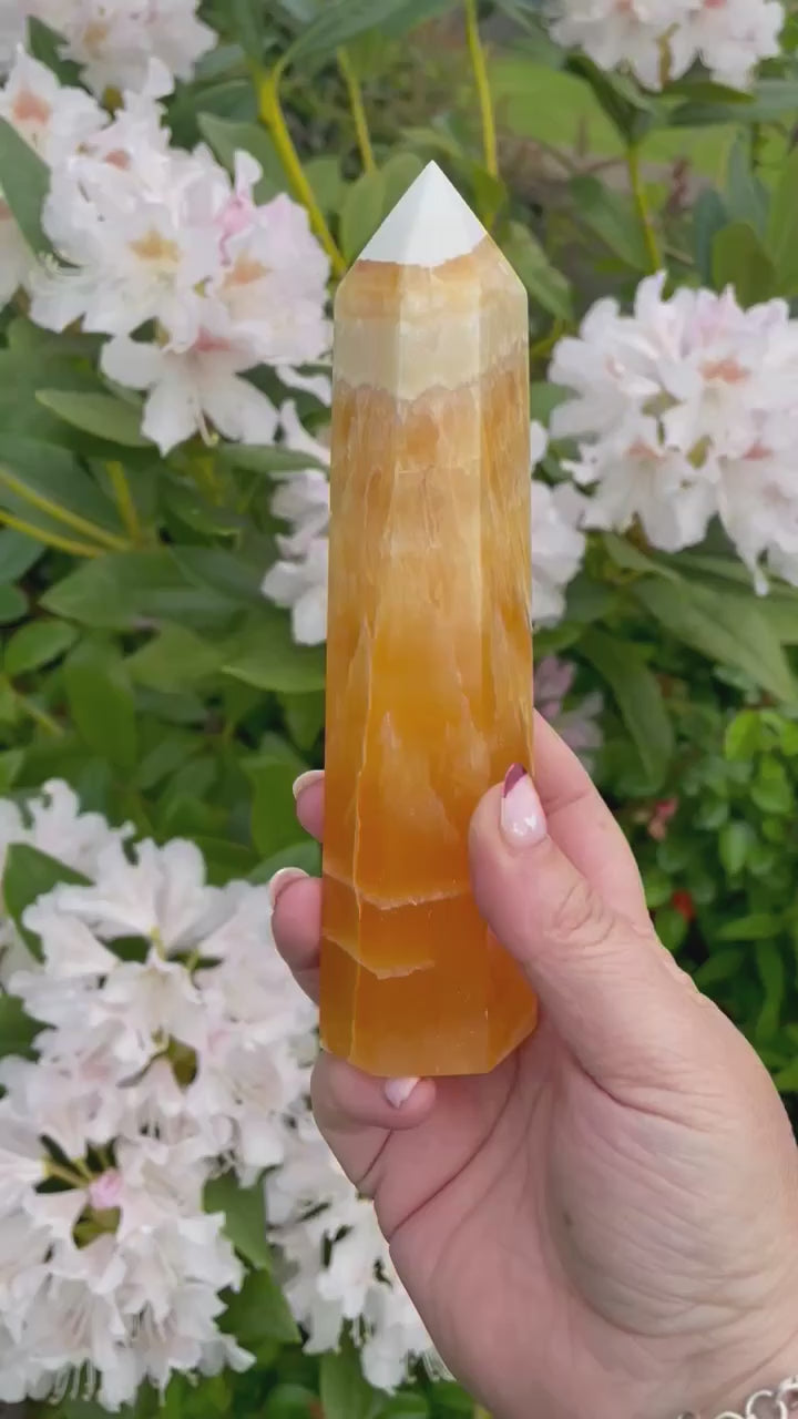 Orange Calcite Tower