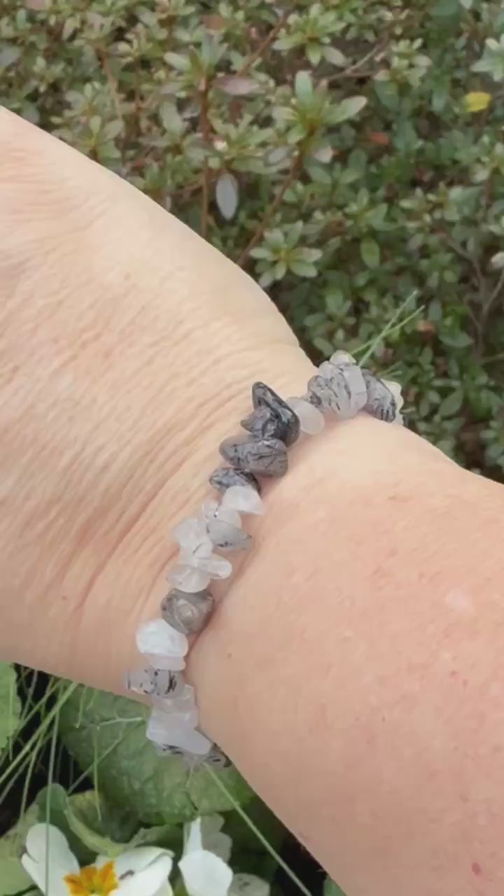 Tourmaline Quartz Chip Bracelet