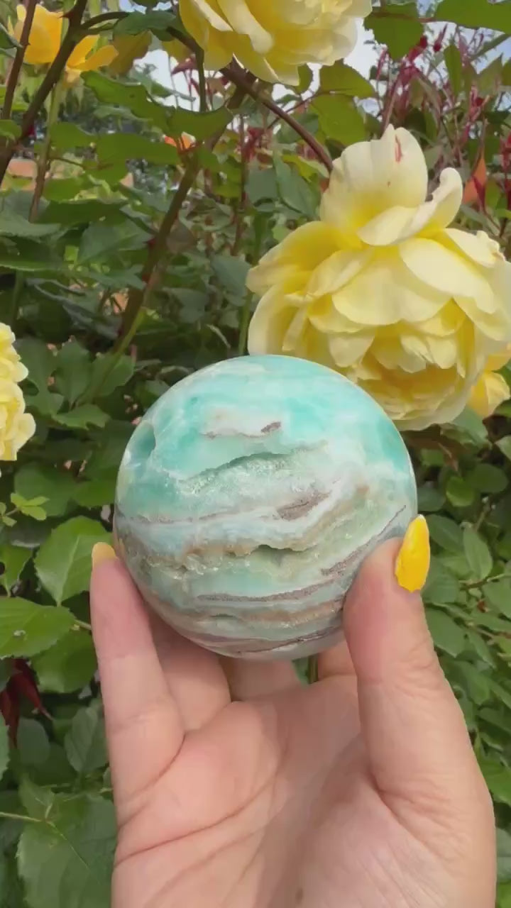 Blue Hemimorphite Sphere 7cm