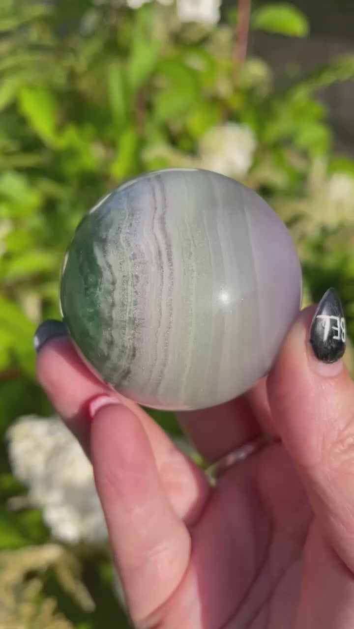 Silky Fluorite Sphere