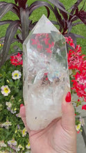Load and play video in Gallery viewer, Clear Quartz Tower with Rainbows
