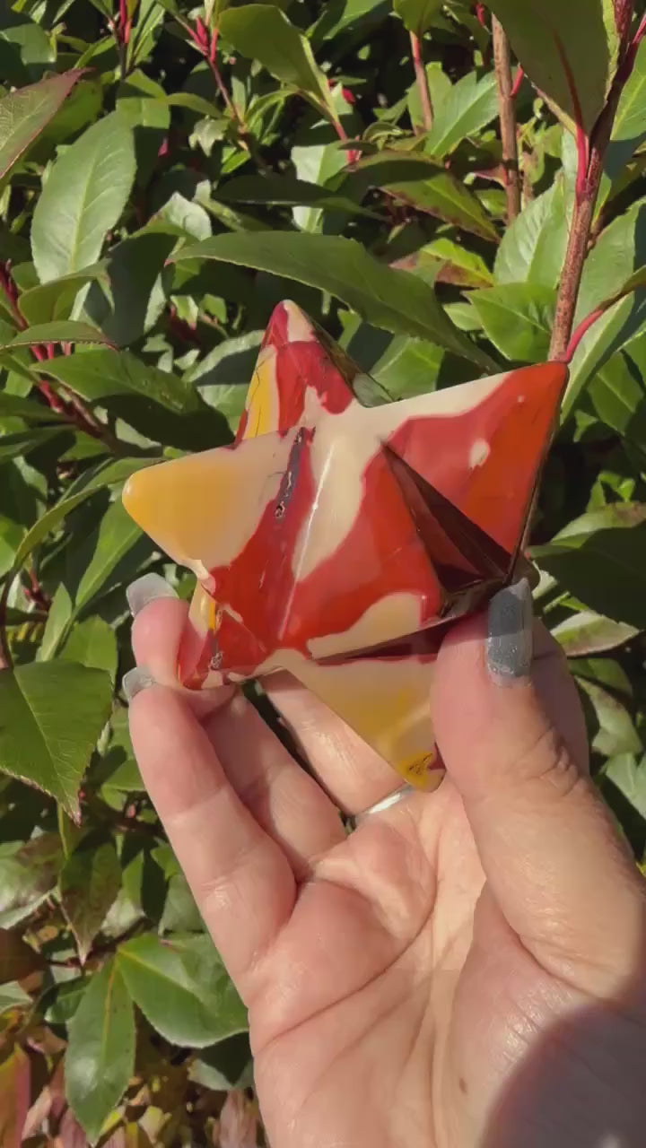 Mookaite Jasper Merkabah Carving
